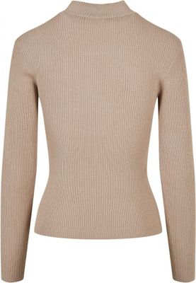 Ladies Rib Knit Turtelneck Sweater
