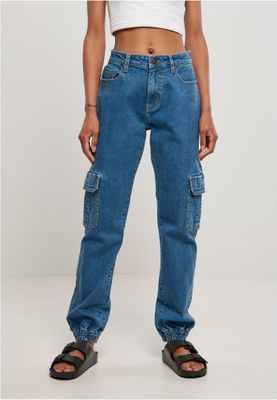 Ladies Organic Stretch Denim Cargo Pants