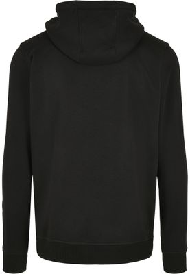 Basic Terry Zip Hoody Huvtröja för herr – svart