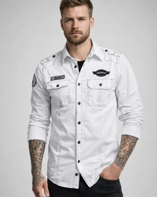 Luis Vintage skjorte - hvid
