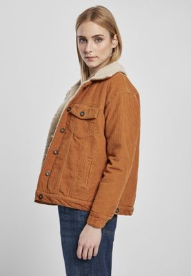 Ladies Oversize Sherpa Corduroy Jacket