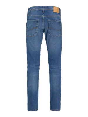 Blå slim fit jeans herr - GLENN