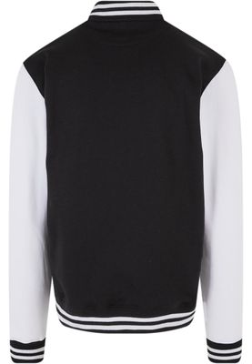 2-tone College Sweatjacket Jacka för herr – blk/wht
