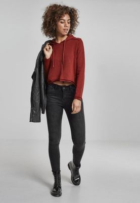 Kort hoodie dam