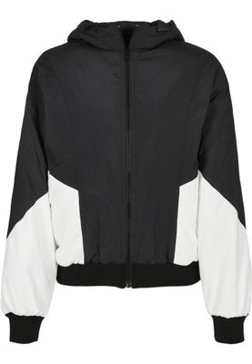 Sporty kvinderjakke i sort og hvid