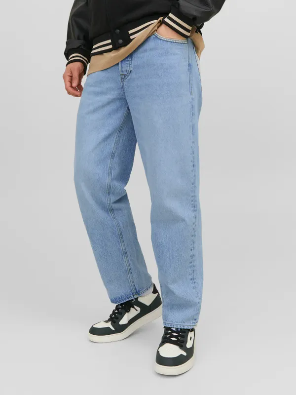 Ljusblå jeans herr loose fit - EDDIE