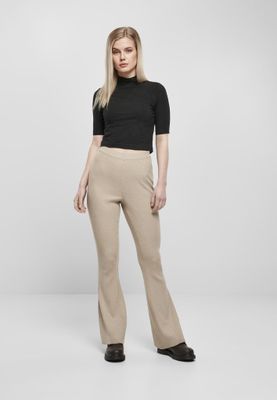 Ladies Rib Knit Bootcut Leggings