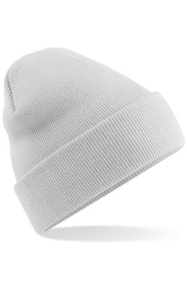 Gray beanie in acrylic yarn