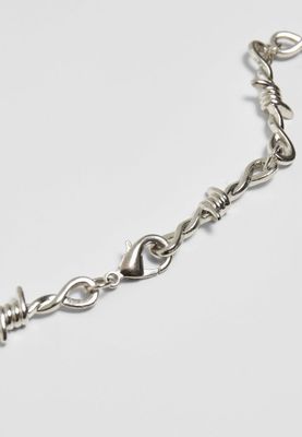 Silverhalsband med taggtråd