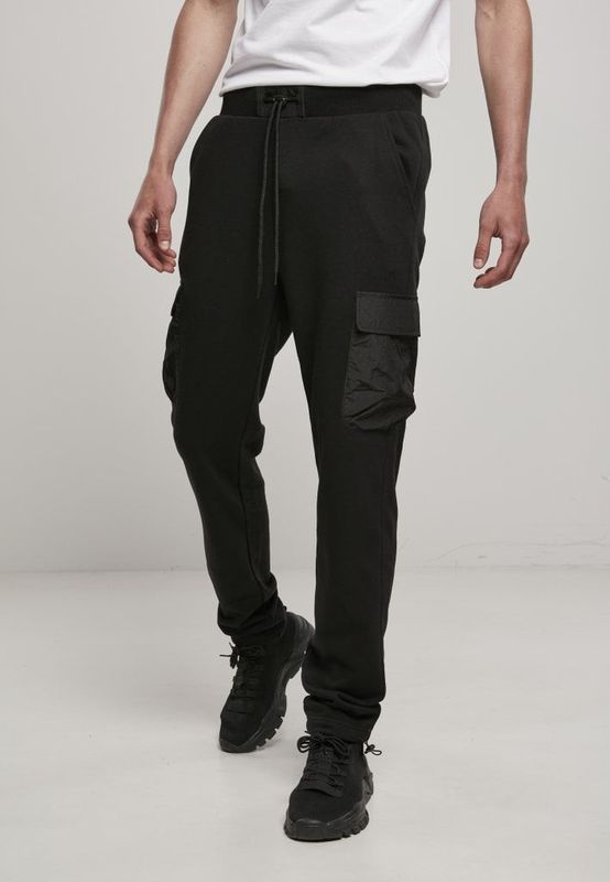 Sweatshirt trousers with leg pocket