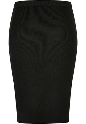 Ladies Rib Knit Midi Skirt