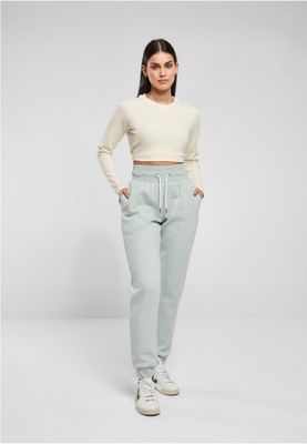 Ladies High Waist Color Melange Sweat Pants