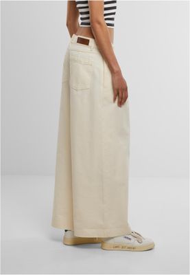 Ladies Wide Leg Lätta Denim Byxor i Bomull