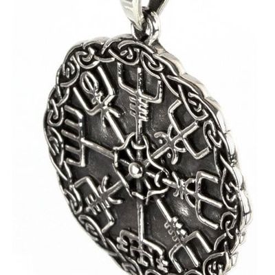 Vegvisir halskæde 925 sterling sølv
