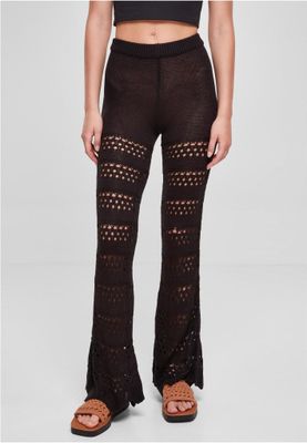 Crocheted flared leggings
