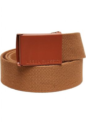 Colored Buckle Canvas Belt 2-Pack