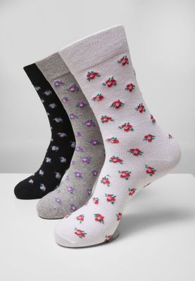 Floral socks in 3-pack