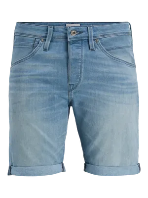 Blå jeansshorts i klassisk regular fit