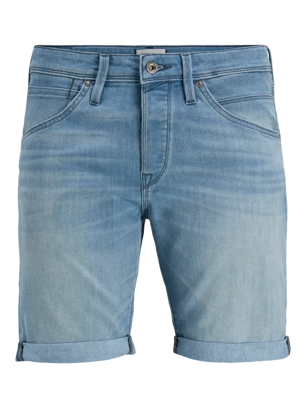 Blå jeansshorts i klassisk regular fit