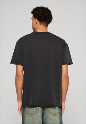 Vintage Washed T-shirt herr i svart bomull