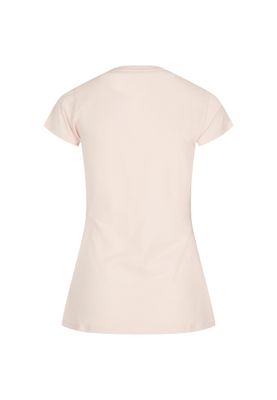 Rosa t-shirt med hundtryck för dam