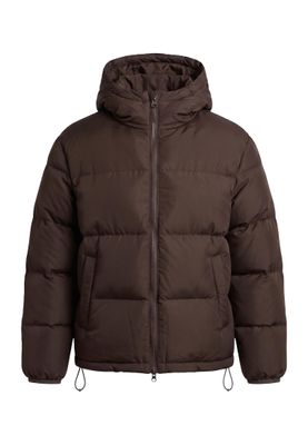 Basic Puffer vinterjacka för herr i warmbrown med huva