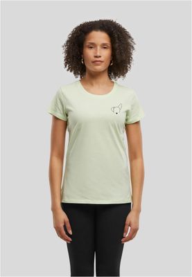Lightmint t-shirt med Hundöra-tryck för dam