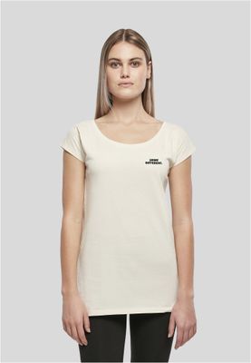 Sand t-shirt med Think Different-tryck för dam