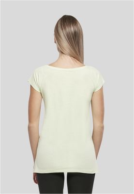 Ljus mintgrön t-shirt med hjärttryck för dam