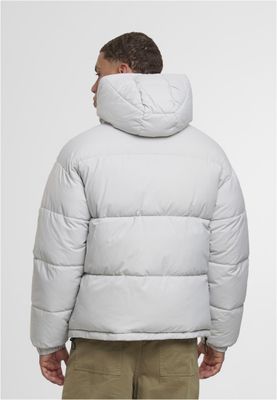 Basic Puffer vinterjacka för herr i ljusgrå med huva