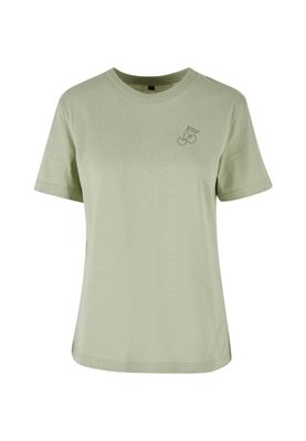 Softsalvia t-shirt med körsbärstryck för dam