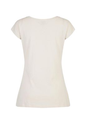 Sand t-shirt med hjärttryck för dam