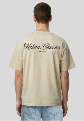 Flow Script Logo T-shirt herr i whitesand bomull