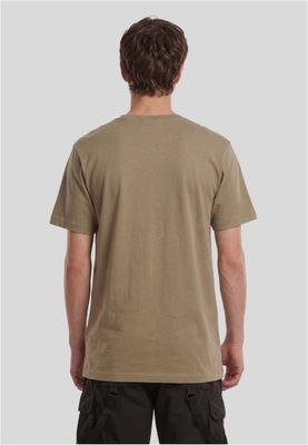 Olive t-shirt med Cykel-tryck för herr