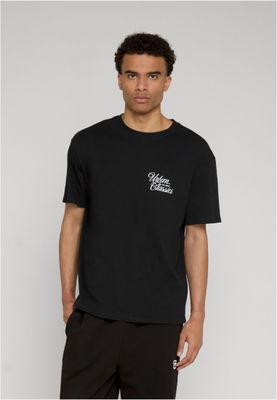 Flow Script Logo T-shirt herr i svart bomull