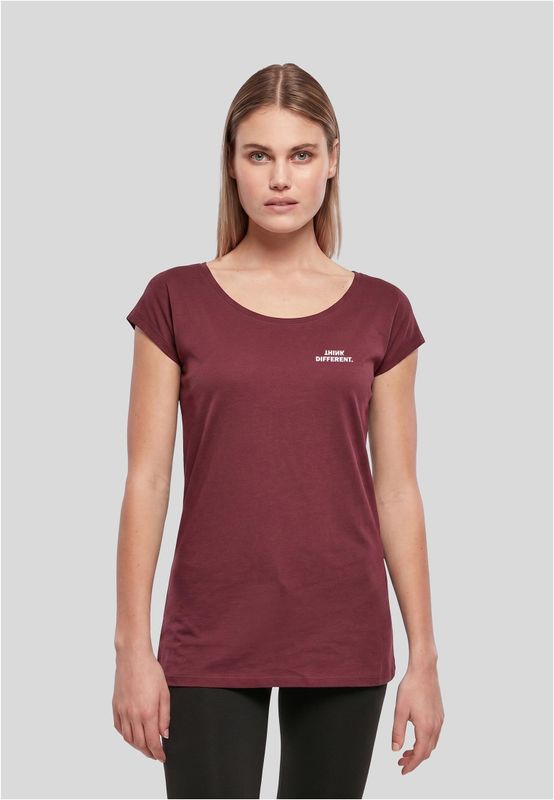 Cherry t-shirt med Think Different-tryck för dam