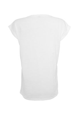 Vit t-shirt med hjärttryck för dam