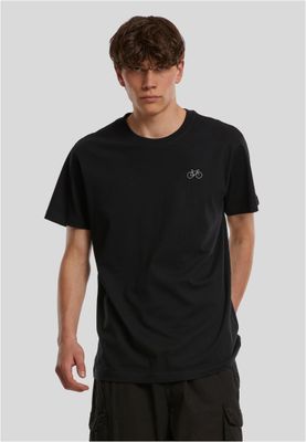 Svart t-shirt med Cykel-tryck för herr