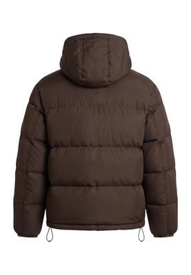 Basic Puffer vinterjacka för herr i warmbrown med huva