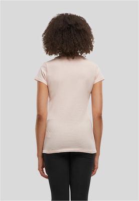 Rosa t-shirt med hundtryck för dam