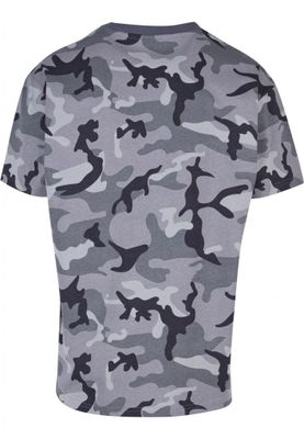 Oversized T-shirt in dark camouflage for men