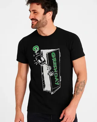 Green Day Skeleton Door T-shirt i svart