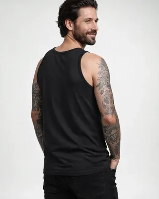AC/DC Distressed Logo men's tank top