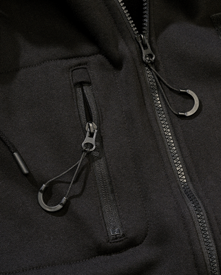 Tactical Sweat Jacket Huvtröja för herr – svart