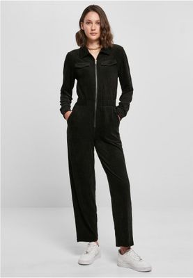 Ladies Velvet Rib Boiler Suit