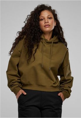 Ladies Cropped Heavy Hoody