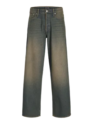 Wide Fit Original Jeans Herr – DAVE Blå Denim med Hög Midja