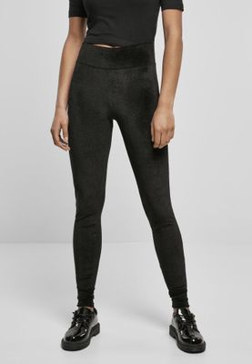 Ladies High Waist Velvet Leggings