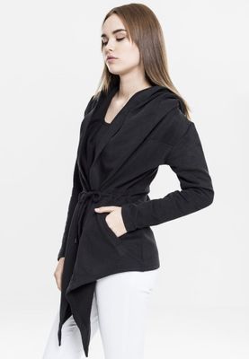 Cardigan with large hood lady