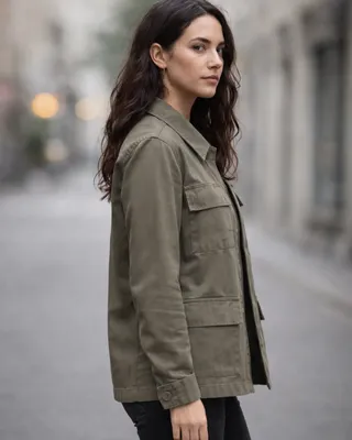 Brandit BDU Twill jacka dam – olivgrön